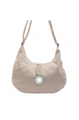 CHIOS CLUB - 燈芯絨斜孭袋 TOTE67/白色